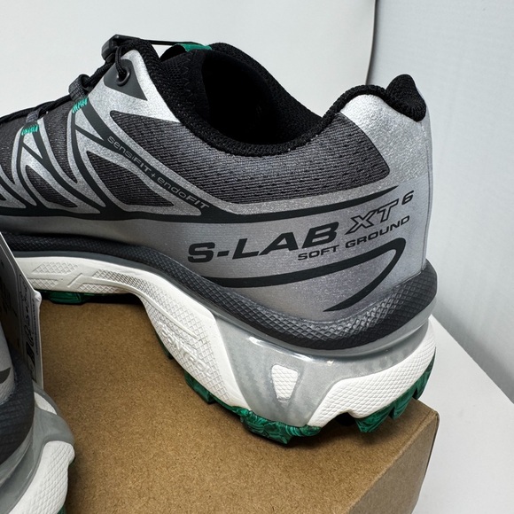 Salomon Green and Silver XT-6 x END Sneakers - Women’s 8/Men’s 6.5 - Picture 4 of 9